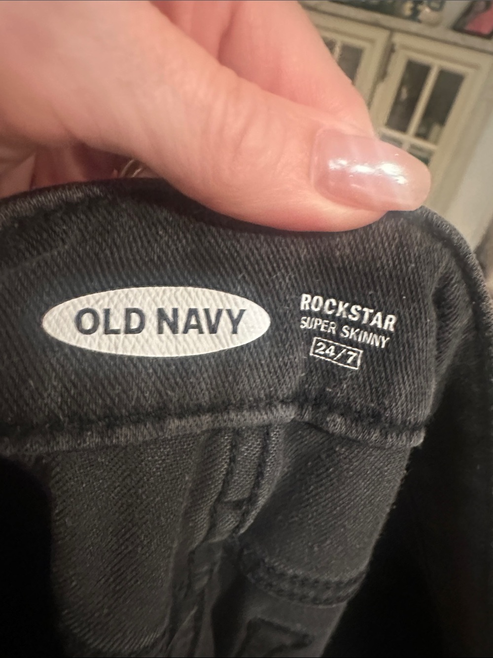 Old Navy Black Rockstar‎ Super Skinny Jeans 24/7